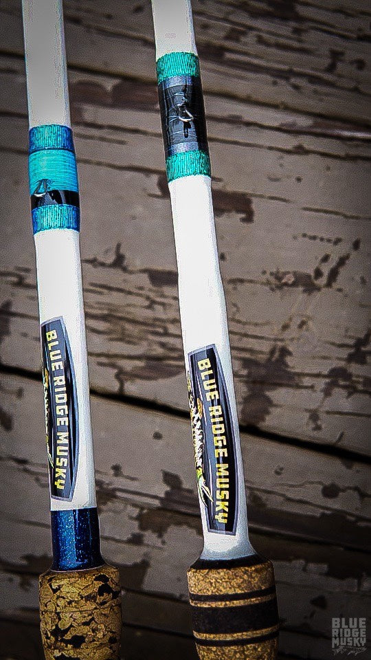 dallas cowboys fishing pole Custom Blue Ridge Musky 8'6" XH Casting Rod ( 6-10oz ) – James River Outfitter