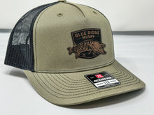 Load image into Gallery viewer, BRM Leather Patch w/ Musky Scale Bill - OD Green / Black
