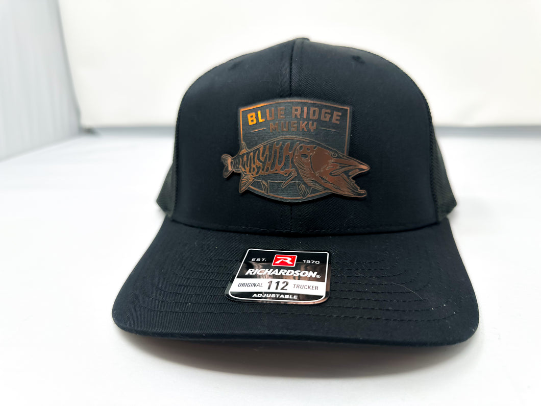 BRM Black and Copper Patch - All Black Hat