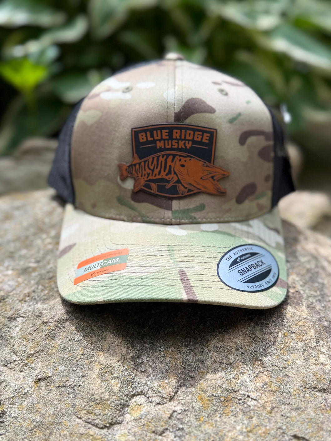 BRM Leather Patch -Blotch Camo Hat