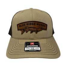 Load image into Gallery viewer, BRM Leather Patch - Khaki &amp; Brown Hat
