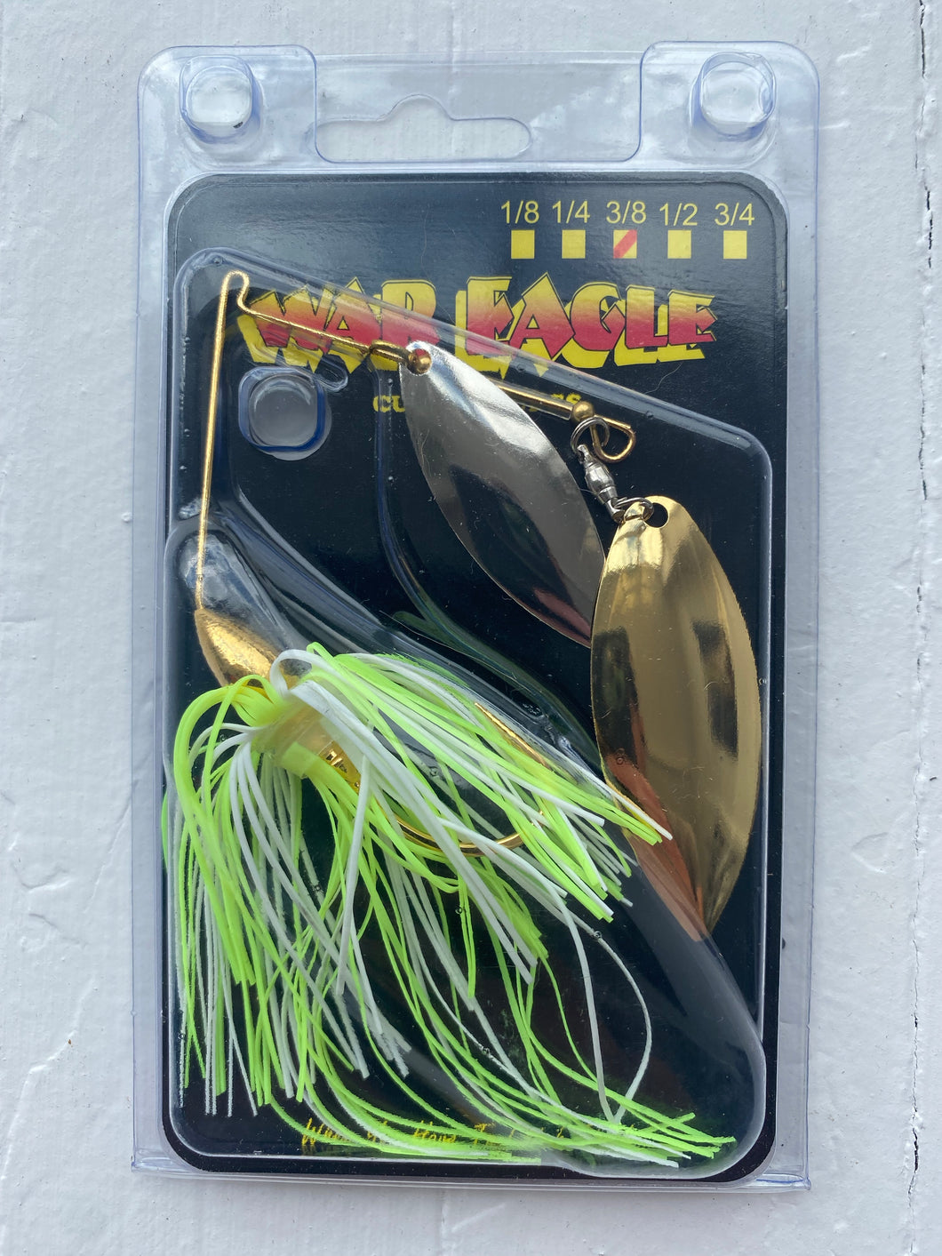 War Eagle Spinner Bait - Chartreuse / White