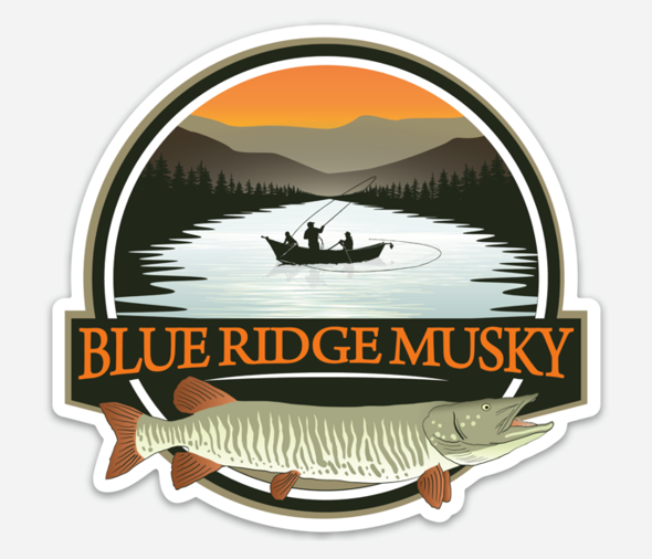 Blue Ridge Musky decal – James River Outfitter