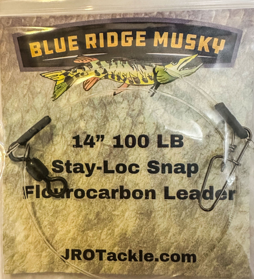 Blue Ridge Musky Leader - 14” 100lb Flouro StayLoc