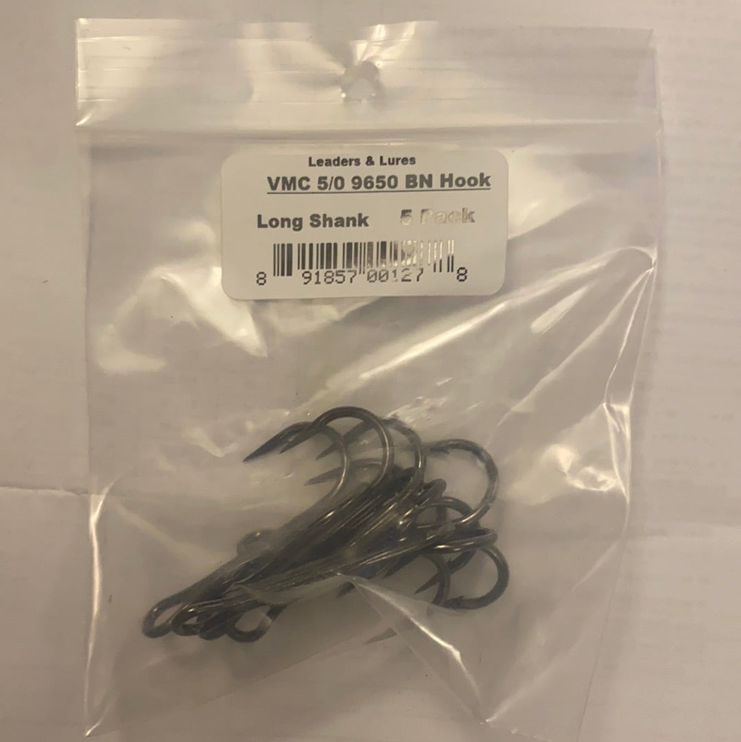 VMC Treble Hooks ( 5-pk ) 3/0 9650 BZ Short Shank