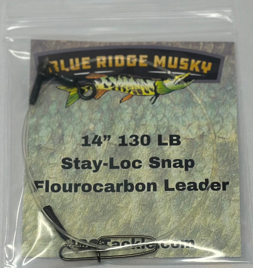 Blue Ridge Musky Leader - 14” 130lb Flouro StayLoc